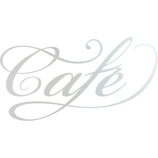 Frosted Window Glass Sticker - Coffee