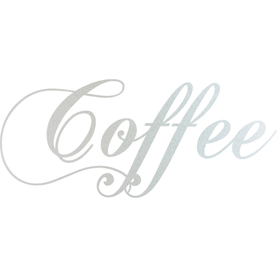 Frosted Window Glass Sticker - Coffee