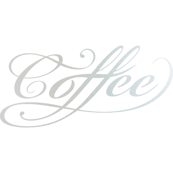 Frosted Window Glass Sticker - Coffee