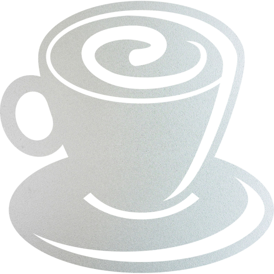 Frosted Window Glass Sticker - Coffee cup