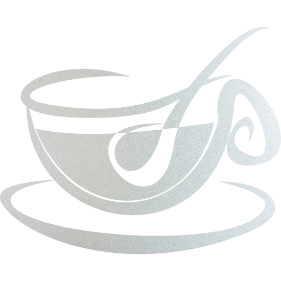 Frosted Window Glass Sticker - Coffee cup