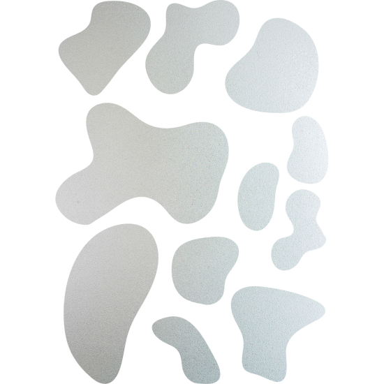 Frosted Window Glass Sticker - Cow Spots Set Of 11