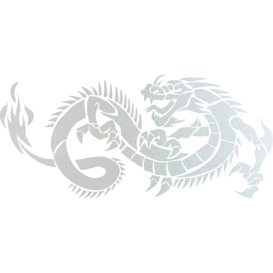 Frosted Window Glass Sticker - Dragon