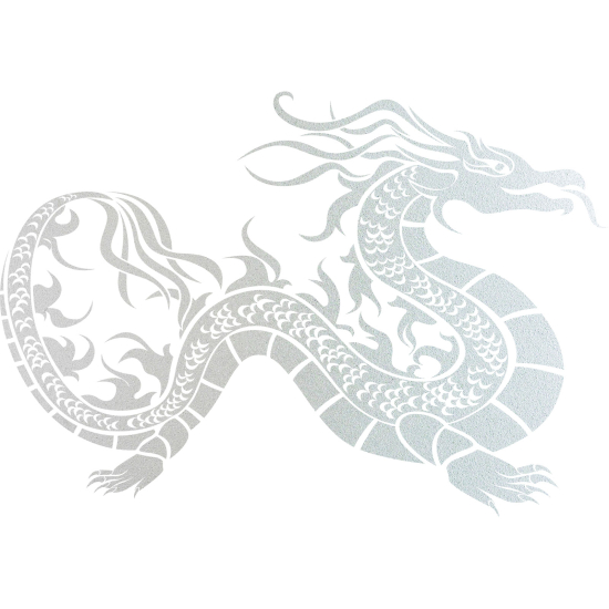 Frosted Window Glass Sticker - Dragon