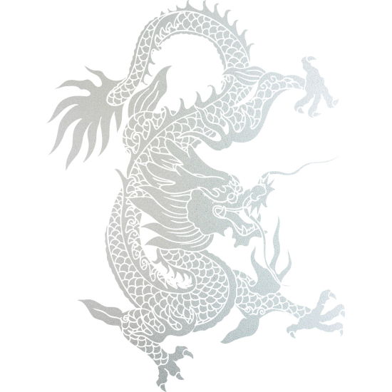 Frosted Window Glass Sticker - Dragon