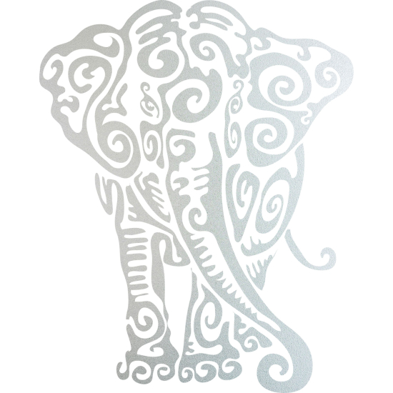 Frosted Window Glass Sticker - Elephant