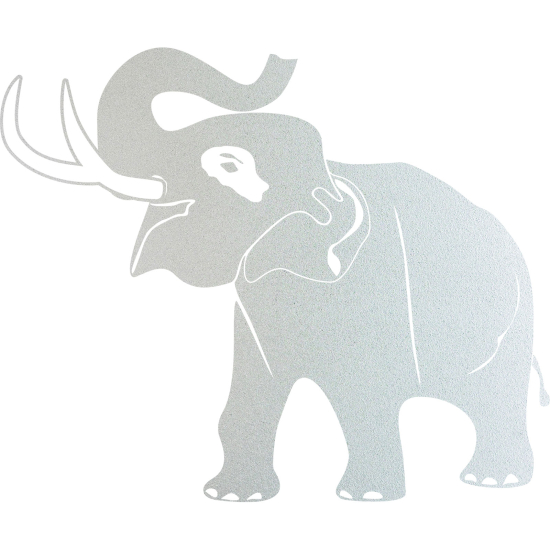 Frosted Window Glass Sticker - Elephant