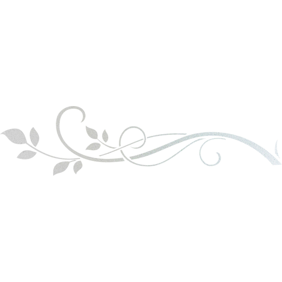 Frosted Window Glass Sticker - Floral branch