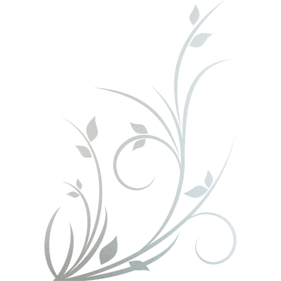 Frosted Window Glass Sticker - Floral branch