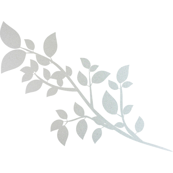 Frosted Window Glass Sticker - Floral branch