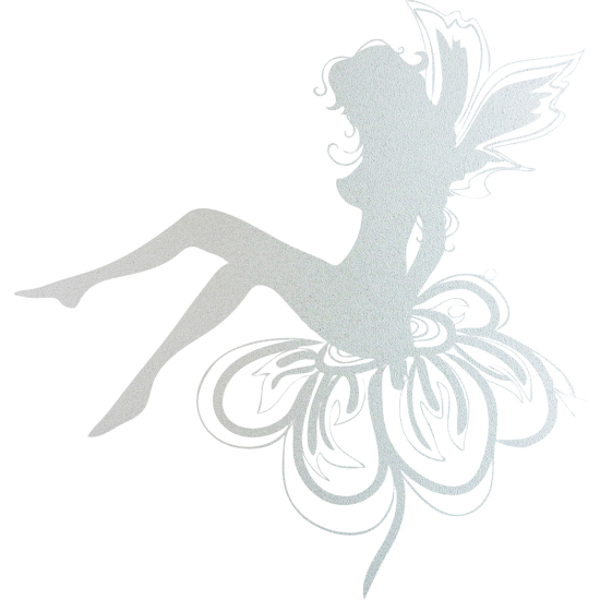 Frosted Window Glass Sticker - Flower Fairy