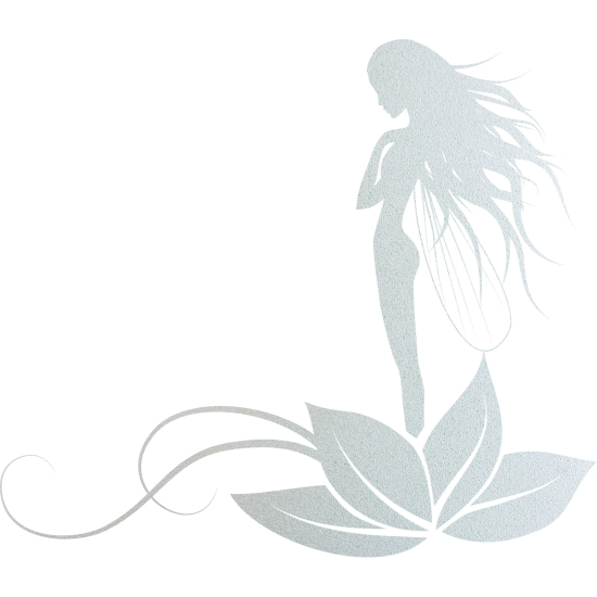 Frosted Window Glass Sticker - Flower Fairy