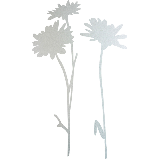 Frosted Window Glass Sticker - Flowers