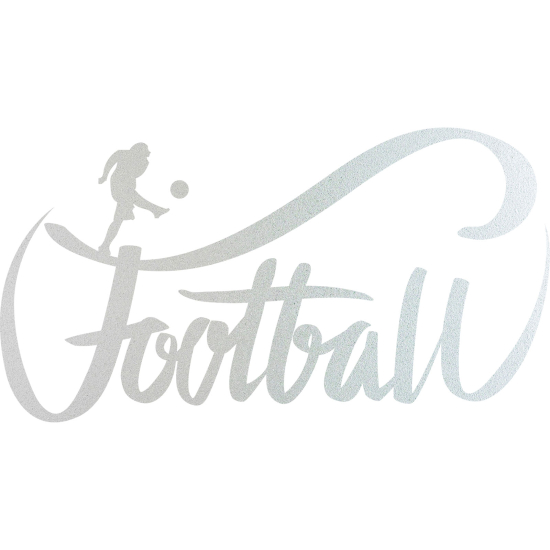 Frosted Window Glass Sticker - Football