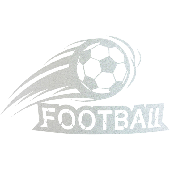 Frosted Window Glass Sticker - Football