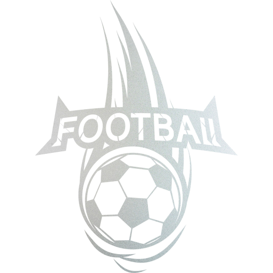 Frosted Window Glass Sticker - Football