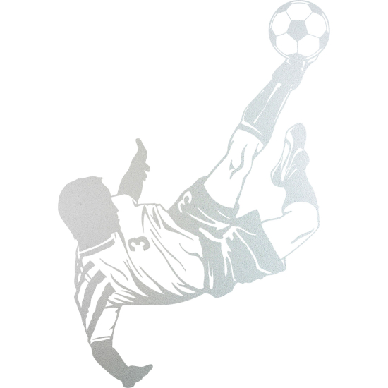 Frosted Window Glass Sticker - Footballer