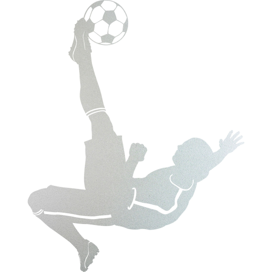 Frosted Window Glass Sticker - Footballer