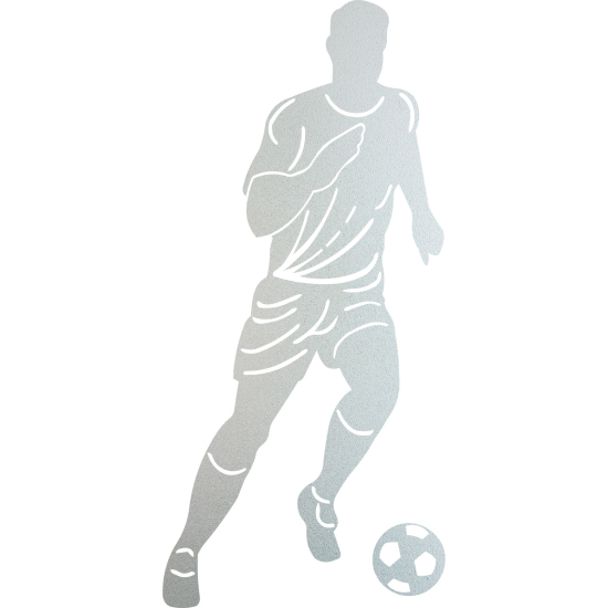 Frosted Window Glass Sticker - Footballer