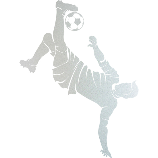 Frosted Window Glass Sticker - Footballer