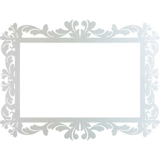 Frosted Window Glass Sticker - Frame