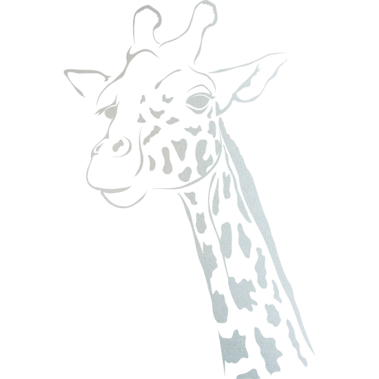 Frosted Window Glass Sticker - Giraffe