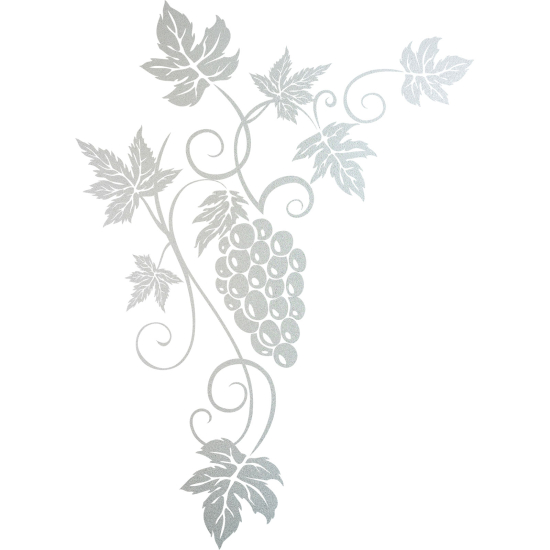 Frosted Window Glass Sticker - Grape