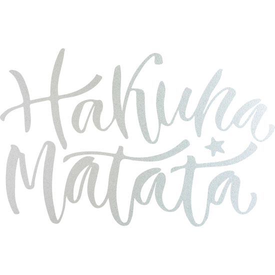 Frosted Window Glass Sticker - Hakuna Matata