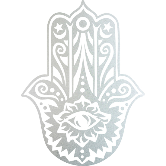 Frosted Window Glass Sticker - Hamsa Hand