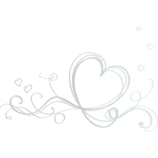 Frosted Window Glass Sticker - Heart