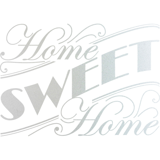 Frosted Window Glass Sticker - Home Sweet Home