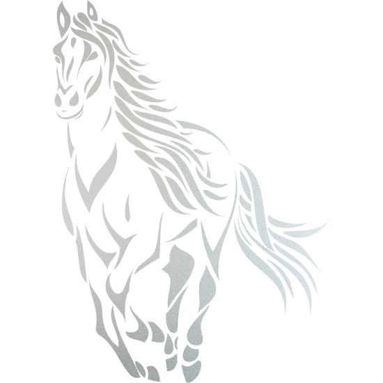 Frosted Window Glass Sticker - Horse