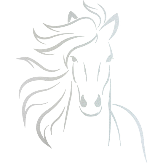 Frosted Window Glass Sticker - Horse