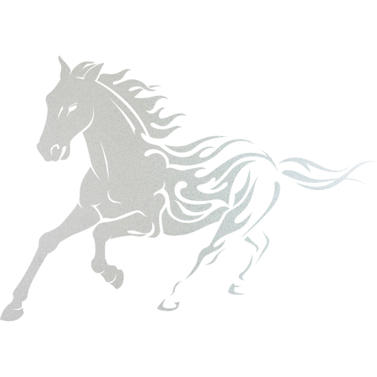 Frosted Window Glass Sticker - Horse