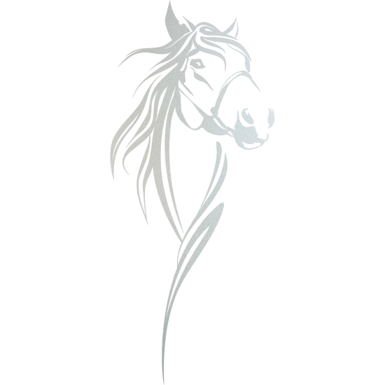 Frosted Window Glass Sticker - Horse head