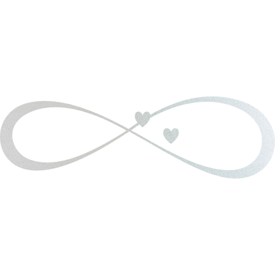 Frosted Window Glass Sticker - Infinite love