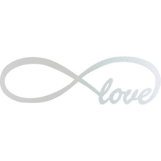 Frosted Window Glass Sticker - Infinite love