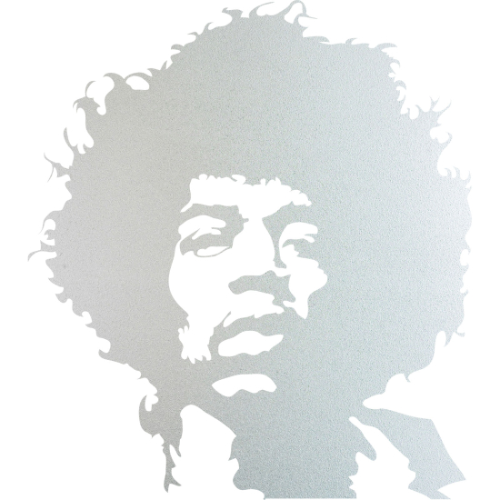 Frosted Window Glass Sticker - Jimi Hendrix