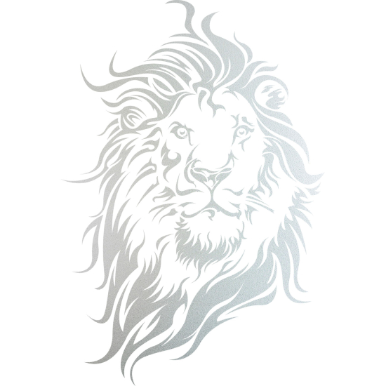 Frosted Window Glass Sticker - Lion