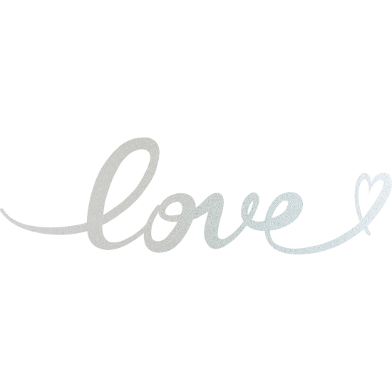 Frosted Window Glass Sticker - Love