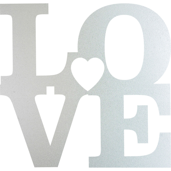 Frosted Window Glass Sticker - Love