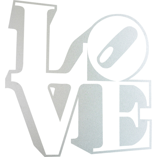 Frosted Window Glass Sticker - Love