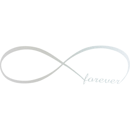 Frosted Window Glass Sticker - Love Forever