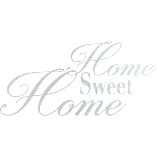 Frosted Window Glass Sticker - Man Sweet Home Quote