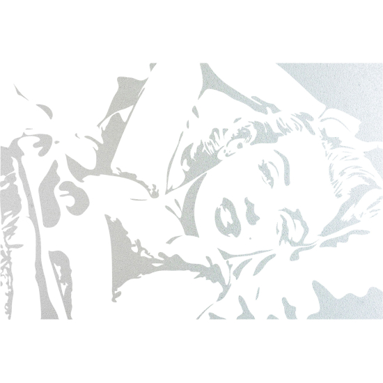 Frosted Window Glass Sticker - Marilyn Monroe