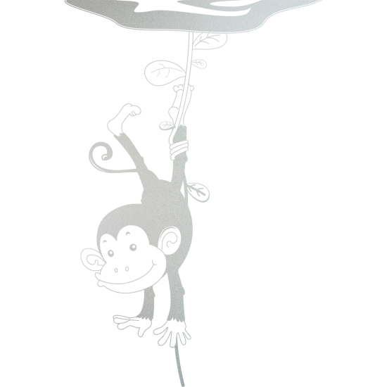 Frosted Window Glass Sticker - Monkey