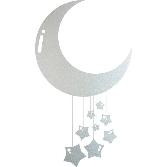 Frosted Window Glass Sticker - Moon Stars