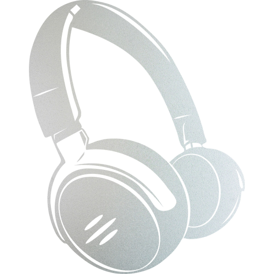 Frosted Window Glass Sticker - Music Headphones