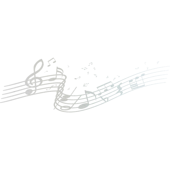 Frosted Window Glass Sticker - Musical staff