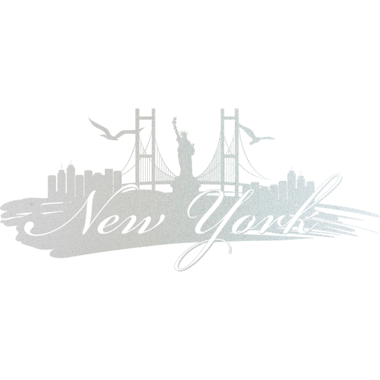 Frosted Window Glass Sticker - New York